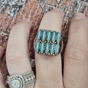 vintage Zuni Turquoise Ring